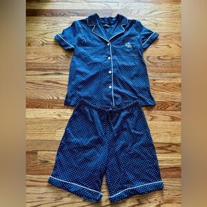 Ralph Lauren Blue Polka Dot Women's Pajama Set - Small